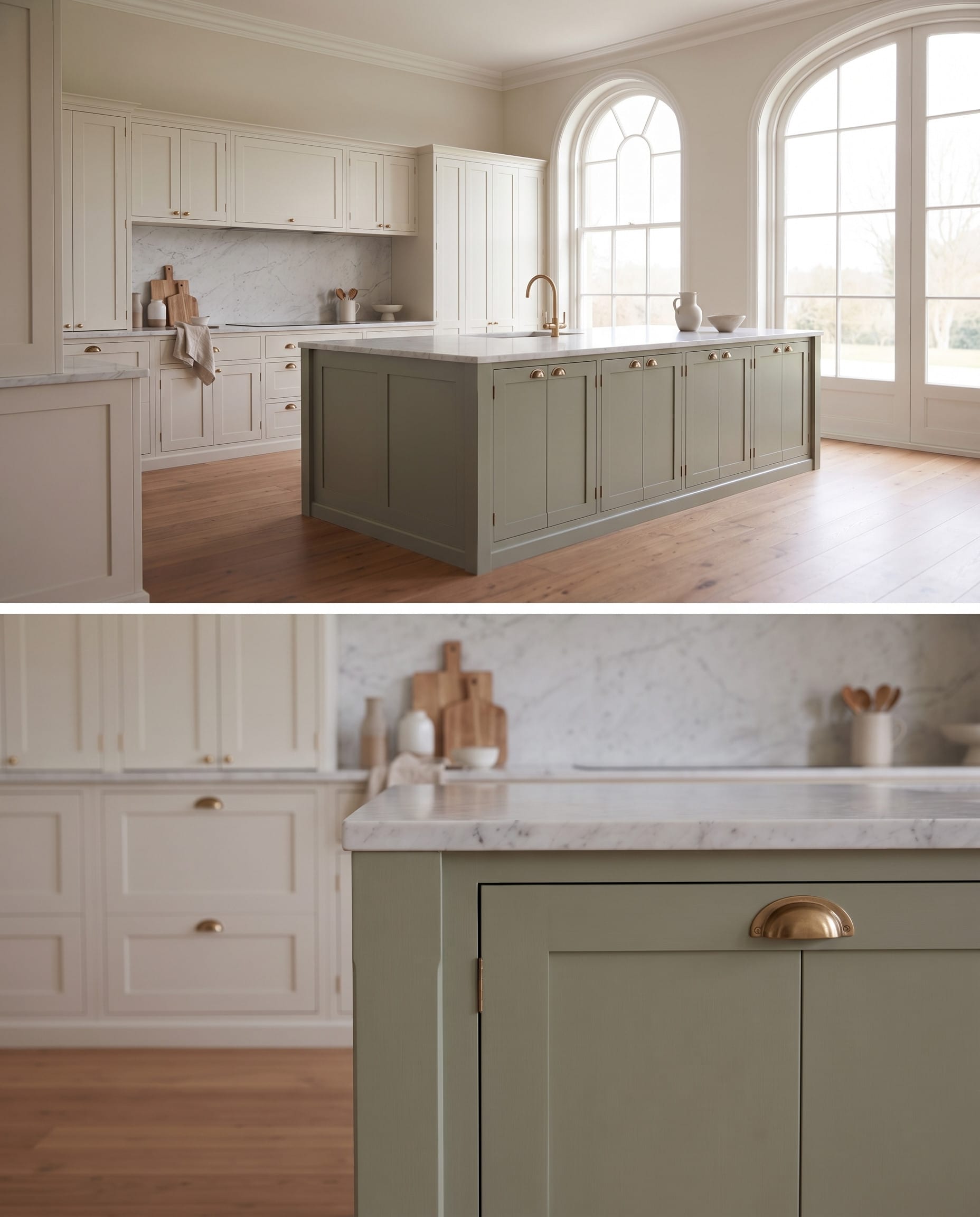 Painted Shaker Kitchen: material detail