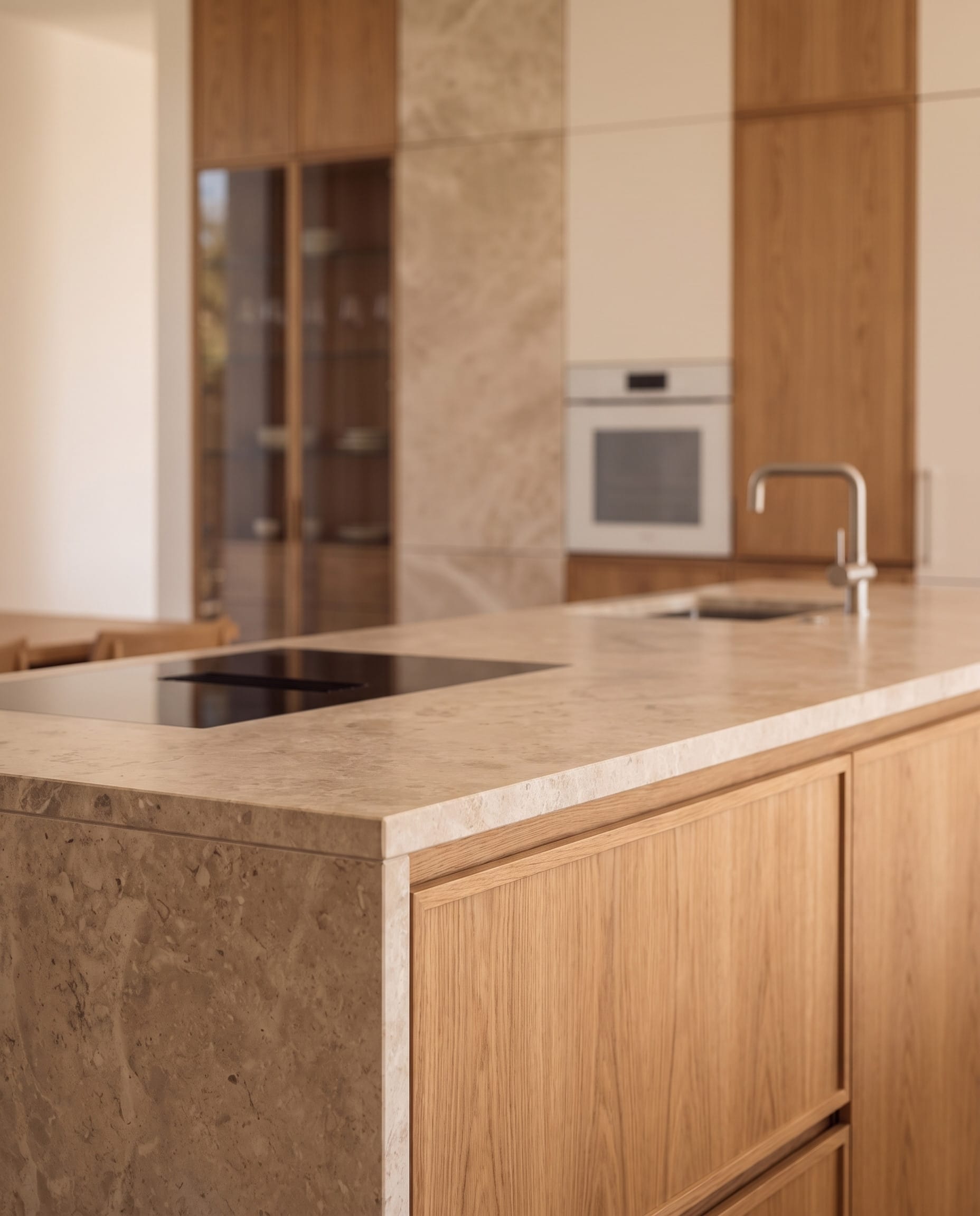 Divider Wall Kitchen: material detail
