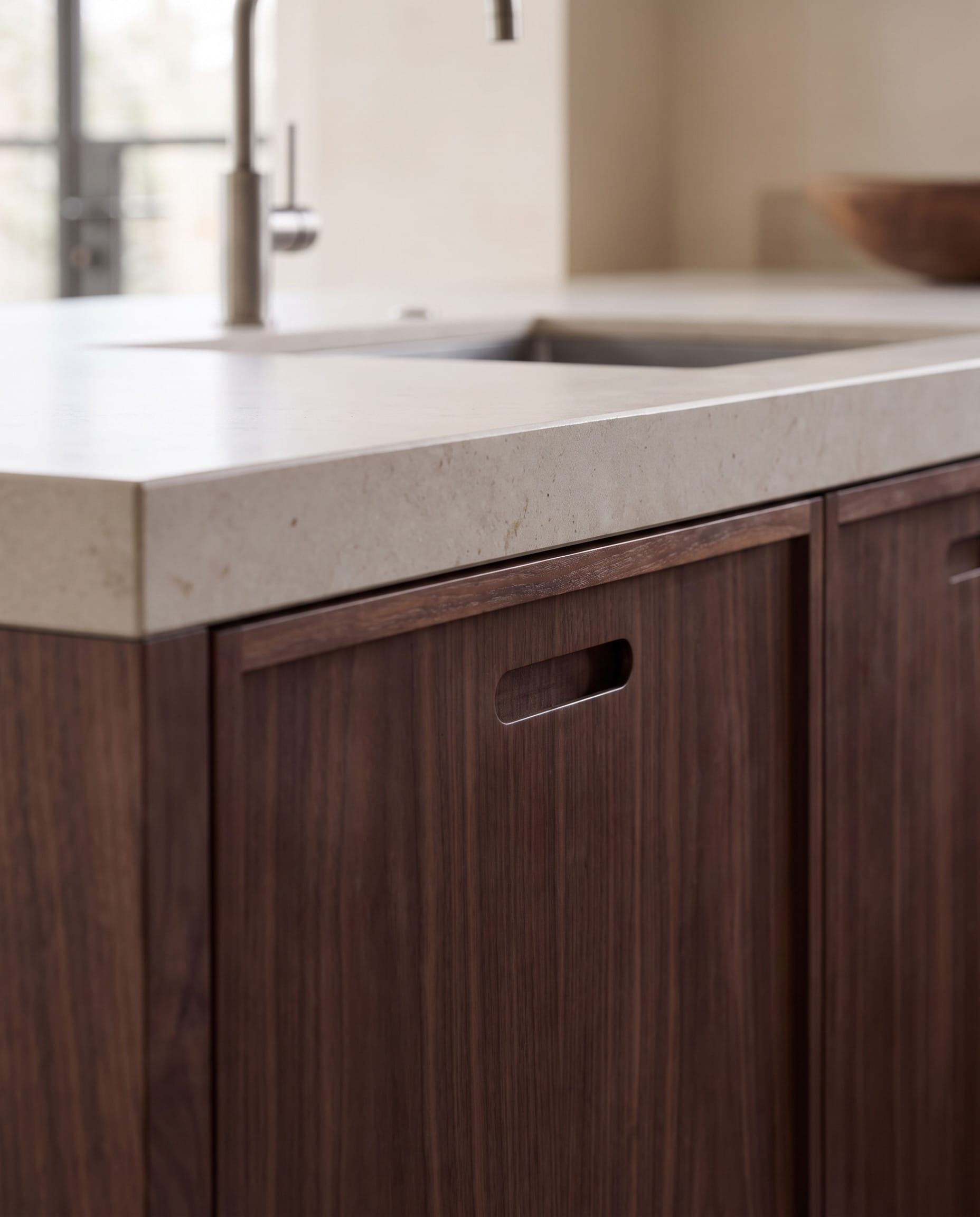 Walnut Studio Kitchen: material detail
